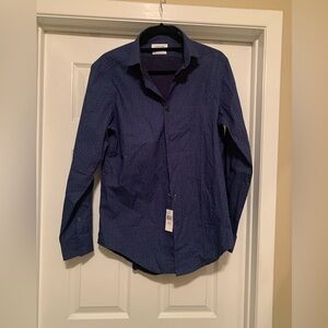 NWT Calvin Klein Navy Blue Men's Shirt